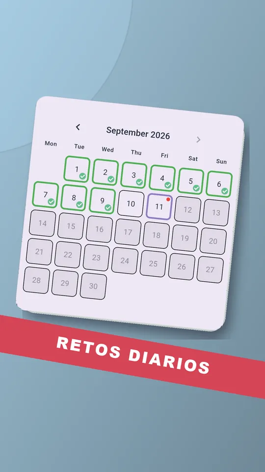 Calendario del reto diario